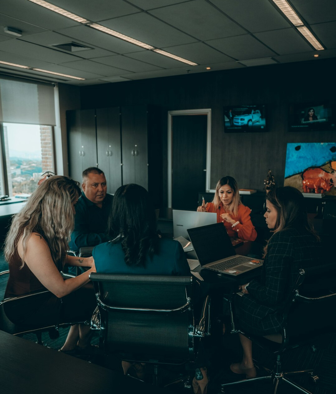 team meeting about code